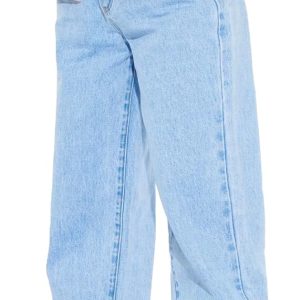 Women's High Waisted Boyfriend Baggy Jeans Straight Leg Casual Denim Pants