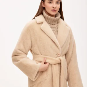 Plush Belted Coat